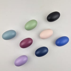 Colorful Oval Cabinet Knob: Matte Door Handle