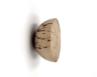 Pomo redondo de madera de abedul: Reemplazo de muebles de IKEA