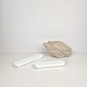White Wood Cabinet Handle: Modern Furniture Pull for IKEA Hacks