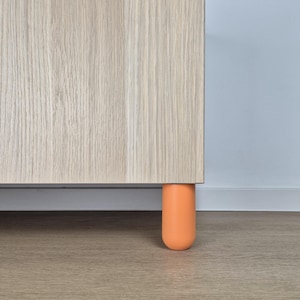 Orange Wood Furniture Leg: IKEA Replacement Feet, Kids Room Decor