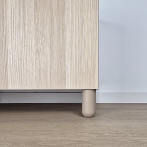Beige Wood Furniture Legs: IKEA Replacement Feet, DIY Project