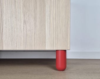 Red Furniture Legs: IKEA Hack Replacement Feet
