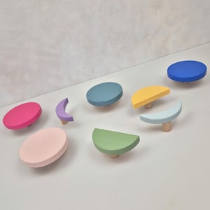 Colorful Wall Hook MOON Phase: Kids Room Decor