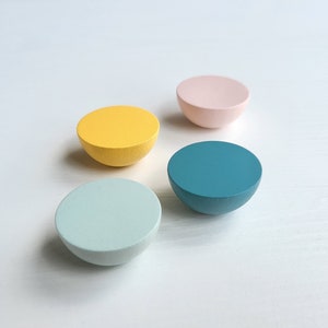 Children room round drawer knobs I Playful furniture accessories for nursery, kids room I More colors