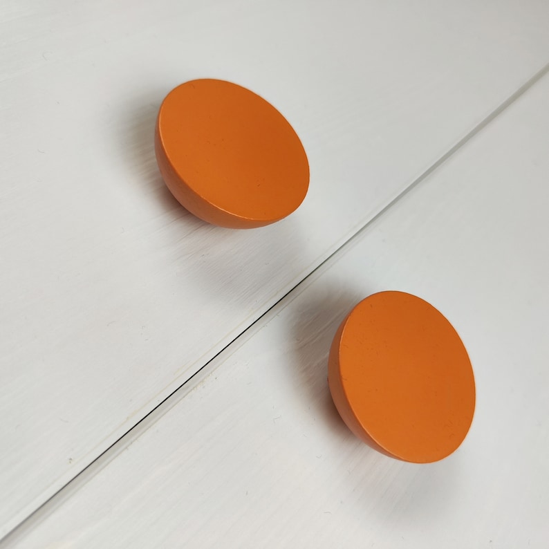 Orange door knobs