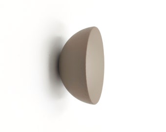 Round flat beige cabinet knob | Taupe circle furniture hardware I More colors available