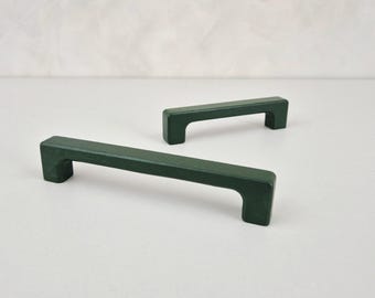 Dark Green Cabinet Pull - Modern Furniture Hardware