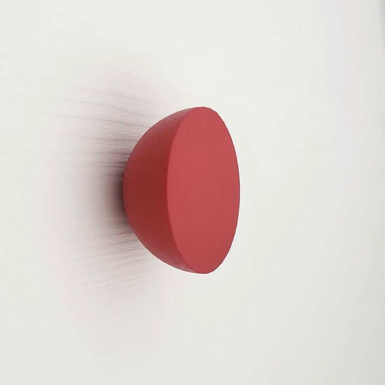 Red cabinet knob