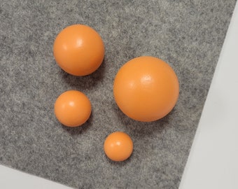 Round Orange Cabinet Knob: Kids Room Bright Decor