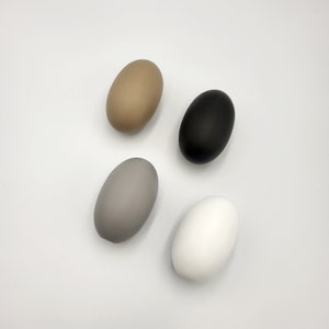 Oval large cabinet knobs | black, white, beige, or grey door handles I More colors