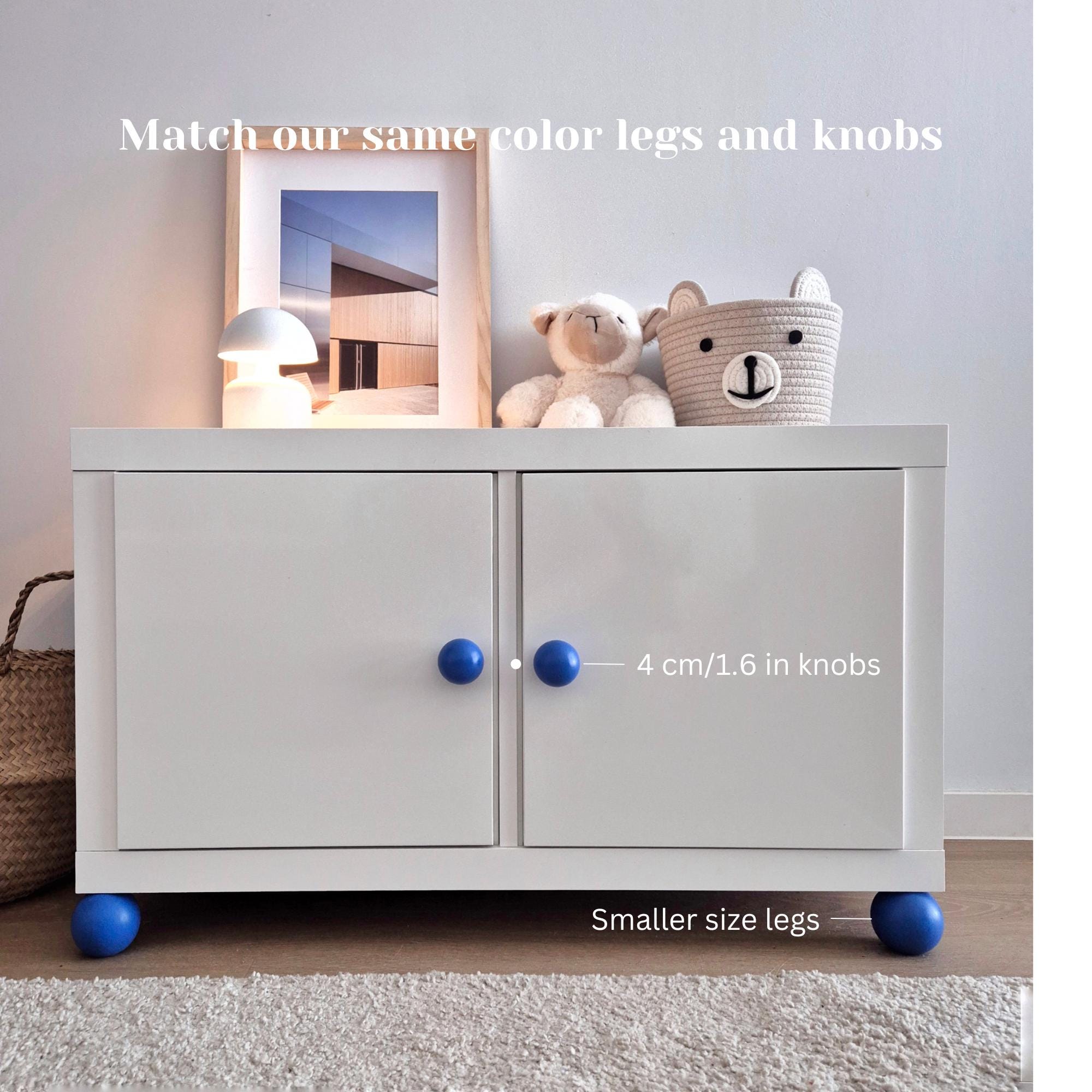 カラフルなボール型家具脚：IKEAの交換用脚 - Etsy 日本