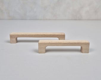 Wooden cabinet pulls I Furniture handles for IKEA
