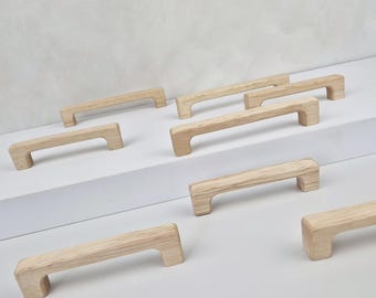 Wooden cabinet pulls  I  Furniture handles for IKEA