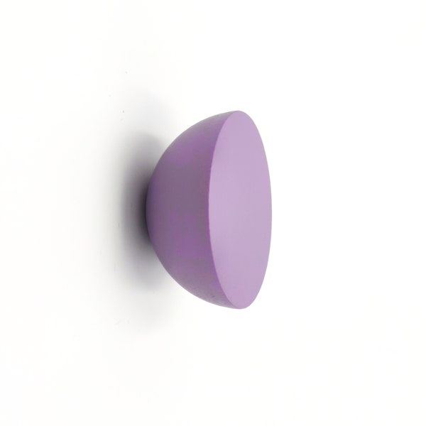 Round Purple Drawer Knob: Playful Nursery Decor