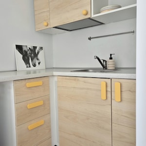 Yellow Furniture Pull - Kids Room Decor - Block Design