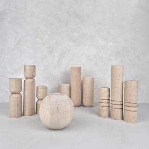 Unfinished Wooden Furniture Legs for DIY projects I Ideal for IKEA Hacks & Home Upgrades