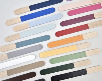 NAMII Painted Wood Sample Set for Knobs, Wall Hooks and Legs