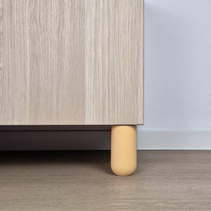 Yellow Wood Furniture Legs for Kids Room: IKEA Replacement Feet