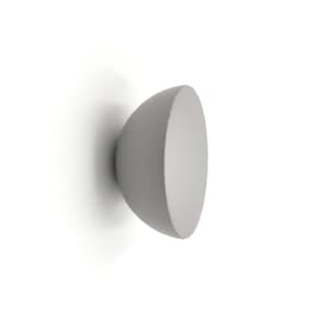 Round grey knob from wood | Gray furniture accessories I Made in Europe I More colors available