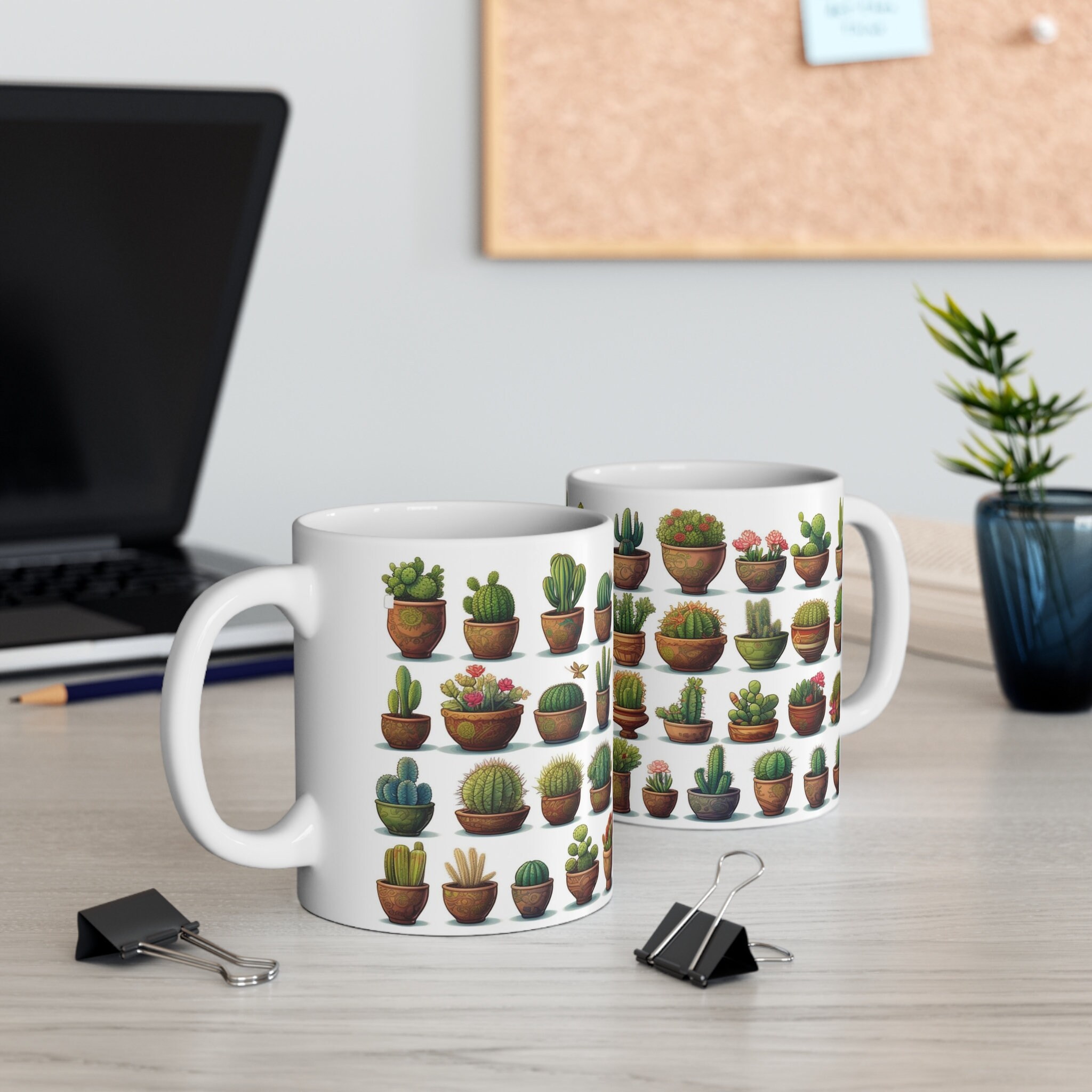 Cactus Coffee Mug Cacti Mug Gift for Her Cacti Mug for Him Etsy