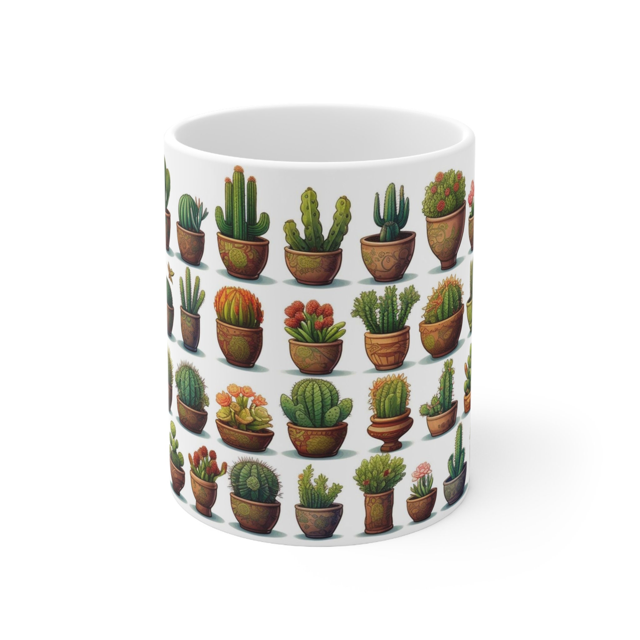 Cactus Coffee Mug Cacti Mug Gift for Her Cacti Mug for Him Etsy
