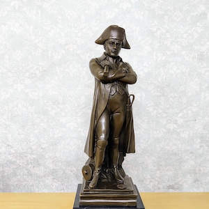Napoleon Bronze Sculpture - A gift for a History Enthusiast - Office Decor as a Gift for Dad - Antique Home Decor
