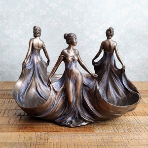 The Three Graces Bowl - Decorative Tray Platter - Decorative Fruit Bowl - Greek Mythology - Gift for Her