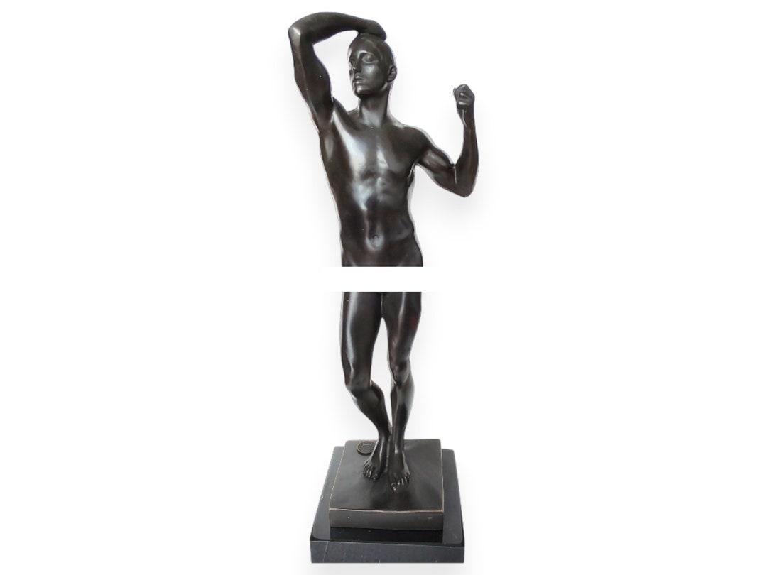 The Age of Bronze Auguste Rodin's Bronze Sculpture Man Etsy