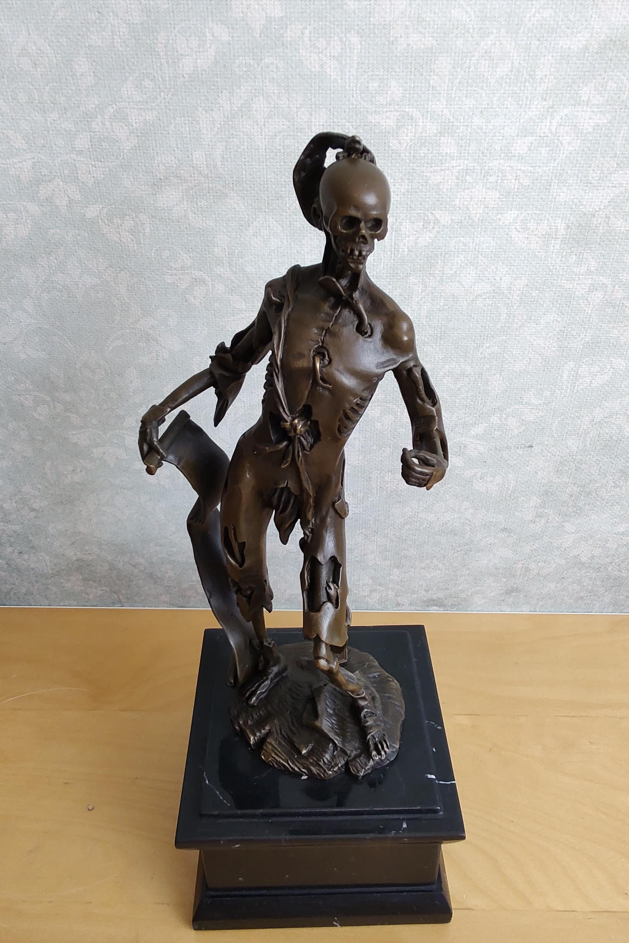 Memento Mori Bronze Skeleton Statue: Hans Leinberger, Walters Art