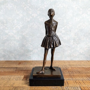 Edgar Degas Bronze Ballerina Sculpture: Little Dancer of Fourteen Years