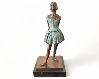 Little Dancer of Fourteen Years Sculpture Edgar Degas, 15 inches 38 cm Bronze Sculpture of a Little Dancer Aged Fourteen Impressionism