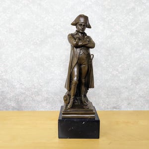 Napoleon Bronze Sculpture - A gift for a History Enthusiast - Office Decor as a Gift for Dad - Antique Home Decor