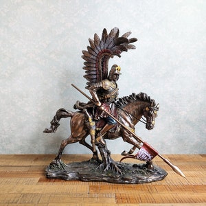 The Husaria Polish Hussar Figurine on Horseback a Heavily Armoured Shock Cavalry of the Commonwealth Polish Cavalry Officer