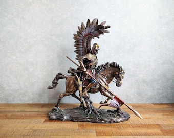 The Husaria Polish Hussar Figurine on Horseback a Heavily Armoured Shock Cavalry of the Commonwealth Polish Cavalry Officer