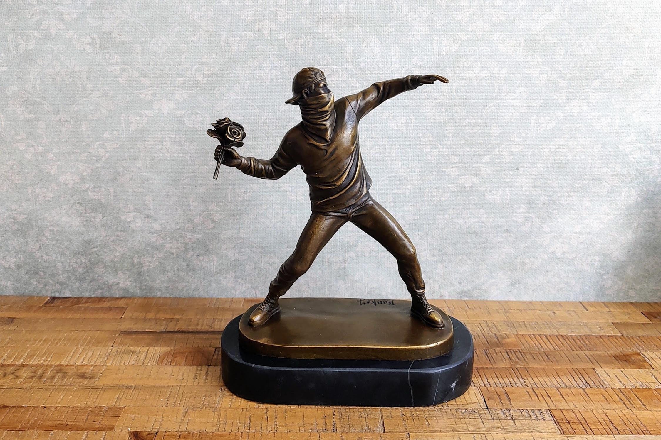 Monkey Sign Bronze Statue 2 - Banksy X Medicom Toy