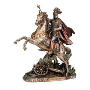 Jan Sobieski Polish King Figurine on Horseback Polish Cavalry Officer - John III Sobieski - Jan III Sobieski
