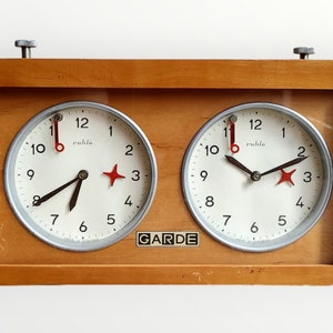 Classic Garde Clock Rare Vintage Chess Clock Timer Ruhla Garde