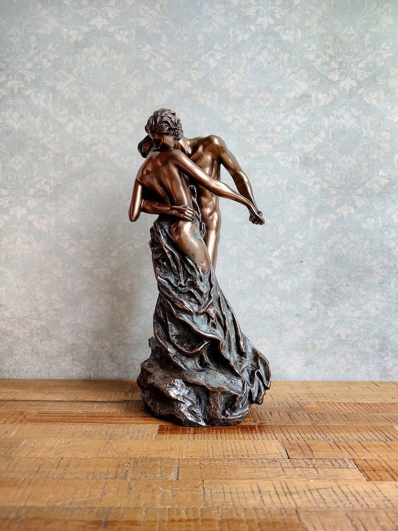 The Waltz - The Waltzers - Camille Claudel - Figurine Sculpture Cast Resin and Bronze Coated Statue
