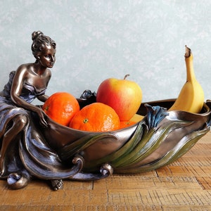 Bowl in Art Nouveau Style - Decorative Tray - Trinket Dish - Key Tray - Housewarming gift