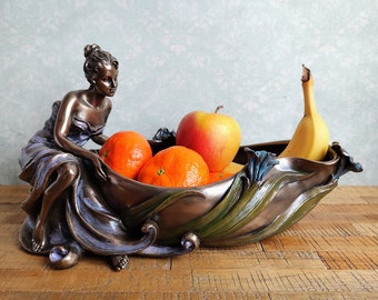 Bowl in Art Nouveau Style - Decorative Tray - Trinket Dish - Key Tray - Housewarming gift