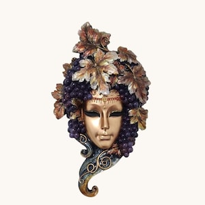 Máscara Veneciana De Bufón Pintada A Mano – Careta De Cara Completa Para Cosplay Y Decoración De Pared – Unisex Con Lazos De Cinta