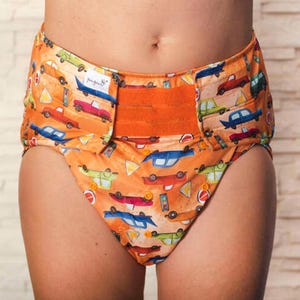 Adult diaper pants Cars with insert