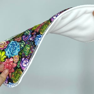 Postpartum pads | Cloth sanitary pads after birth | Incontinence pads | Period pads with rose pattern | 3 pieces