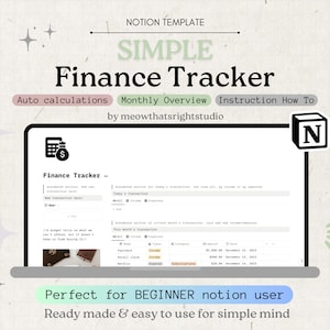 Business finance tracker Notion template, Income and expense tracker, Small business bookkeeping, Notion financial planner
