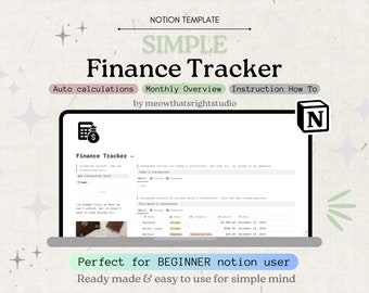 Business finance tracker Notion template, Income and expense tracker, Small business bookkeeping, Notion financial planner