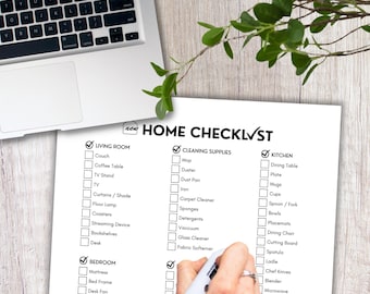 New Home Checklist, First Apartment Checklist, Moving Checklist, First House Checklist Printable, Apartment Essentials, Our First Apartment