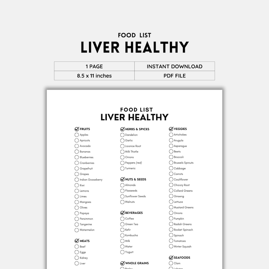 Liver Disease, Liver Healthy, Food List, Shopping List, Grocery List ...