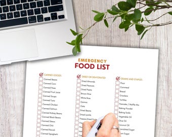 Emergency Food, Food List, Survival Food, Emergency Supplies, Shelf Stable Food, In Case Of Emergency, Emergency Printable, Food Inventory