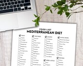 Mediterranean Diet, Grocery Lists, Food Lists, Shopping List, Food Guide, Allowed Food List, Done For You, Weight Loss, Printable Food List
