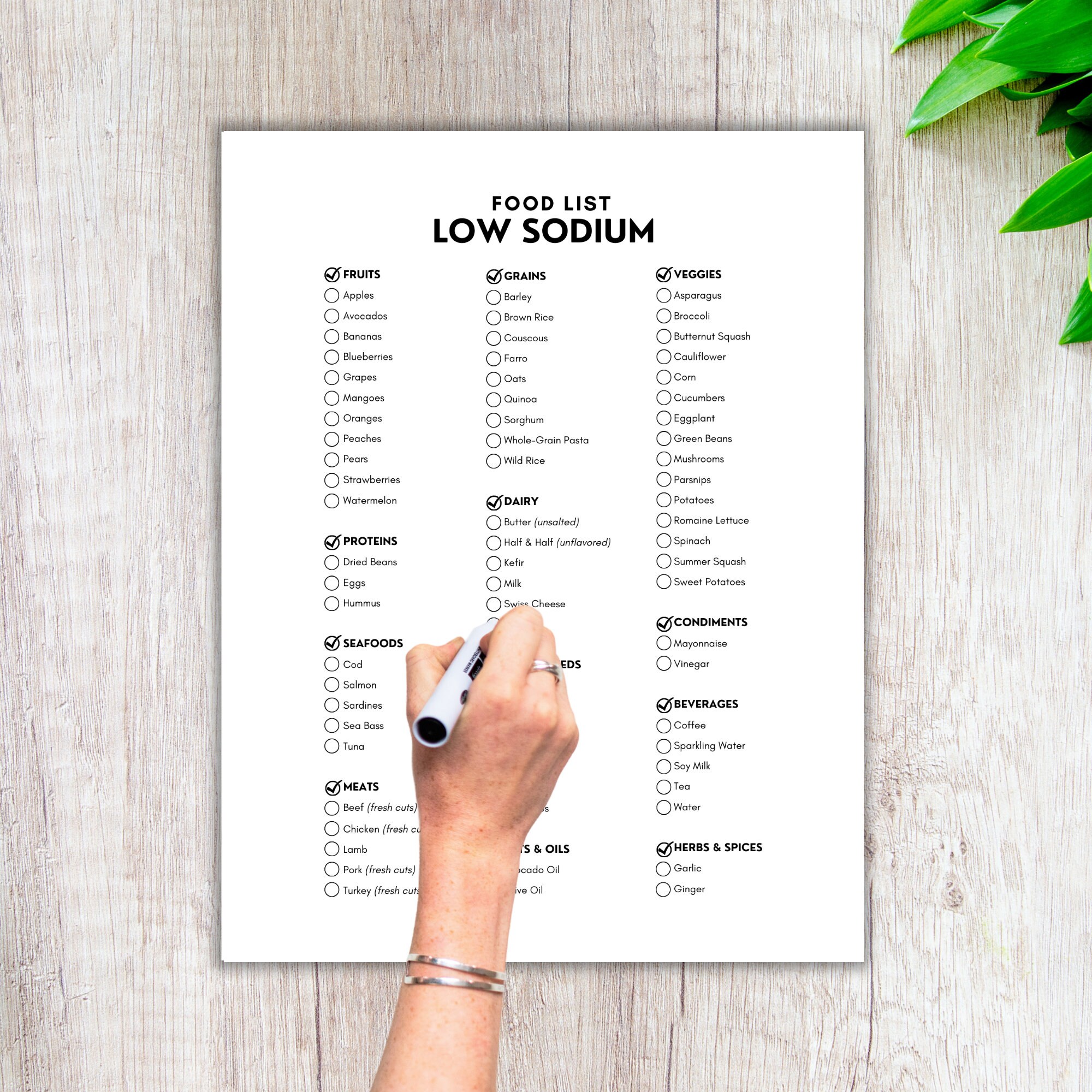 Low Sodium, Food List, Low Sodium Diet, Low Salt Diet, Shopping List ...